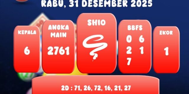 PREDIKSI HONGKONG 31 DESEMBER 2025