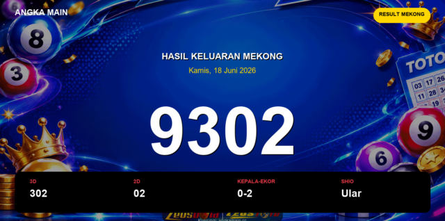 Result Mekong hari ini 18 Juni 2026 angka 9302