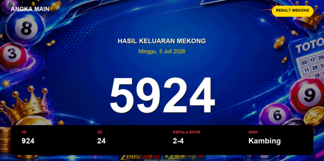 Result Mekong hari ini 5 Juli 2026 angka 5924